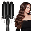 Picture of 3 Barrel Curling Iron Jumbo 1.25 inch (32mm) Hair Curling Wand Crimper Instant Heating Adjustable Hair Curler with 2 Temperature Control