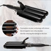 Picture of 3 Barrel Curling Iron Jumbo 1.25 inch (32mm) Hair Curling Wand Crimper Instant Heating Adjustable Hair Curler with 2 Temperature Control