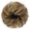 Picture of MORICA 1PCS Messy Hair Bun Hair Scrunchies Extension Curly Wavy Messy Synthetic Chignon for Women (Ash Blonde & Lightest Blonde)