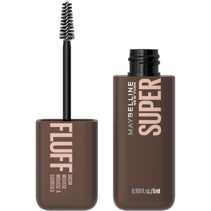 Picture of Maybelline Superfluff Volumizing Brow Mousse, All Day Tinted Brow Gel For Soft Full Brows, Deep Brown, 1 Count