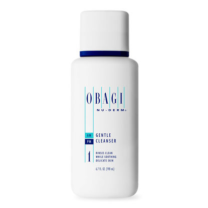 Picture of Obagi Nu-Derm Gentle Cleanser - Mild Face Cleanser that Removes Daily Impurities & Build-Up For Normal to Dry & Sensitive Skin - 6.7 oz