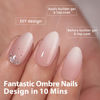 Picture of BTArtboxnails XCOATTIPS Ombre Nails - Short Almond Press on Nails, 160Pcs 16 Sizes Nude Press on Nails Peach, Soft Gel Nails False Nail, Soak Off Acrylic Fake Nails Extensions