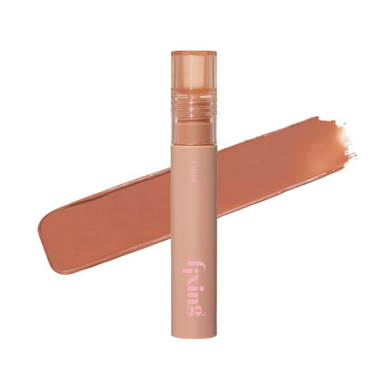 Picture of ETUDE Fixing Tint #04 Ginger Milk Tea | Long Lasting High Pigmented Liquid Lipstick | Waterproof Lightweight Matte Finish Lip Stain | Full Coverage | Korean Makeup, Kbeauty, Perfect for Gift