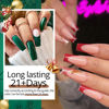 Picture of UR SUGAR Christmas Gel Nail Polish Set, 6 Colors Red Green Silver Gold Glitter Gel Nail Polish Kit Fall Winter Gel Polish Set Soak Off Nail Gel Polish Christmas Day Gifts for Women Girls