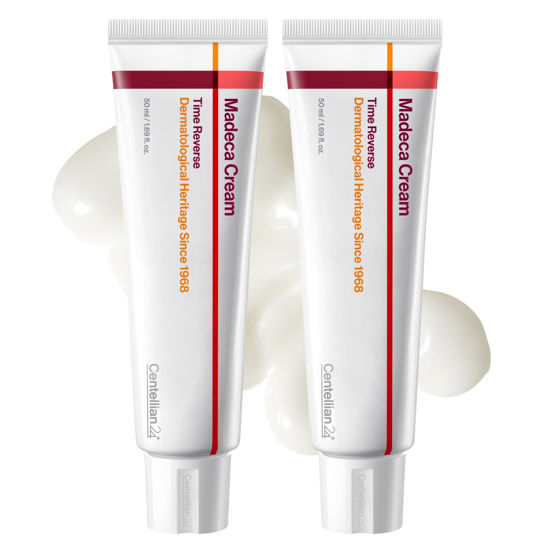 Picture of CENTELLIAN 24 Madeca Cream Time Reverse (Season 7) (1.69fl oz, Pack of 2) - Advanced Fast-Absorbing & Nourishing Cream, Hydrates, Reduces Wrinkles, Low Irritation, Korean Skin Care. Centella Asiatica