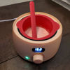 Picture of Silicone Wax Bowl with Replacement Liner for Hair Removal, Non-Stick Wax Pot with Spatula Sticks (Red)