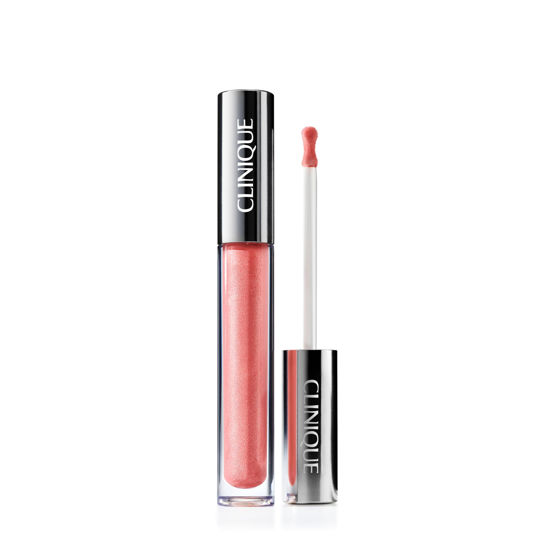 Picture of Clinique Pop Plush Creamy Lip Gloss With Hyaluronic Acid + Blend of Aloe Butter, Avocado Butter + Shea Butter | Hydrating + High Shine, Brulee Pop, 0.11 Fl Oz
