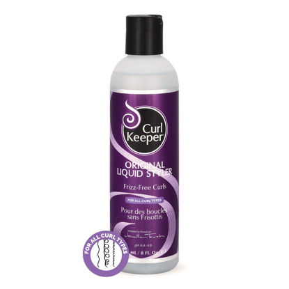 Picture of Original Curl Keeper Anti-Frizz Curl Defining Hair Styler (8 Oz) - Lightweight Curl Definer Liquid Gel for All Weather Conditions - Wavy & Curly Hair Products for Women (Cream Alternative)