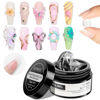 Picture of SUPWEE Solid Builder Gel for Nails - 3D Nail Art Gel Clear Non-Stick Hand Hard Gel for Carving Patterns Decoration Nail Art Emboss Nail Extension Gel for Nails Manicure DIY at Home 14g(0.49fl oz)