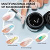 Picture of SUPWEE Solid Builder Gel for Nails - 3D Nail Art Gel Clear Non-Stick Hand Hard Gel for Carving Patterns Decoration Nail Art Emboss Nail Extension Gel for Nails Manicure DIY at Home 14g(0.49fl oz)