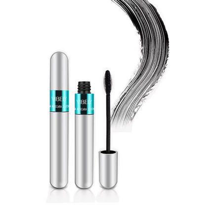 Picture of 2 in 1 Mascara for VIBELY Mascara 5x Longer Waterproof Lash Cosmetics Mascara for Natural Lengthening, Thickening Effect No Clumping