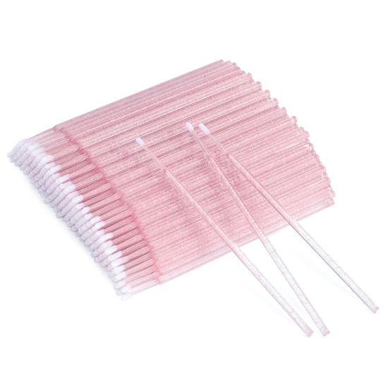 Picture of G2PLUS 500PCS Disposable Micro Applicators Brush for Makeup and Personal Care, Cosmetic Micro Applicators, Microswabs for Eyelash Extensions, Nails, Eyeliner (Head Diameter: 2.5mm/0.098'')