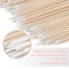 Picture of G2PLUS 500PCS Cotton Swabs, Wood Disposable Micro Applicators Brush for Makeup and Personal Care Cosmetic Brush, Micro Swabs for Eyelash Extensions, Nails, Eyeliner (Head Diameter: 1cm)