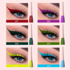 Picture of evpct 6Pcs Dark Red Purple Dark Green Light Green Sky Blue Liquid Eyeliner Set Waterproof Eye Liners for Women, Eyes Wing Colored delineador de ojos a prueba de agua contra el agua blanco para ojos