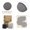 Picture of Chloven 25 Pack Charcoal Bamboo Reusable Makeup Remover Pads - Bamboo Reusable Cotton Rounds for Toner, Washable Eco-Friendly Pads for All Skin Types with Cotton Laundry Bag