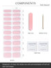 Picture of AutyaMee Semi Cured Gel Nail Strips (Pink Diamond)-20 PCS Gel Nail Stickers | UV Light Required | Gel Nail Wraps, Salon Quality & Easy to Use