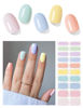 Picture of AutyaMee Semi Cured Gel Nail Strips (Colorful Sunshine)-20 PCS Macaroon Gel Nail Stickers | UV Light Required | Gel Nail Wraps, Salon Quality & Easy to Use