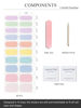 Picture of AutyaMee Semi Cured Gel Nail Strips (Colorful Sunshine)-20 PCS Macaroon Gel Nail Stickers | UV Light Required | Gel Nail Wraps, Salon Quality & Easy to Use