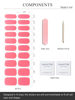 Picture of AutyaMee Semi Cured Gel Nail Strips (Bright Coral)-20 PCS Pink Summer Gel Nail Stickers | UV Light Required | Gel Nail Wraps, Salon Quality & Easy to Use
