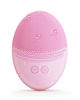 Picture of EZBASICS Facial Cleansing Brush Made with Ultra Hygienic Soft Silicone, Waterproof Sonic Vibrating Face Brush for Deep Cleansing, Gentle Massaging, Inductive Charging (Pink)1 Pack+5 Speed Settings