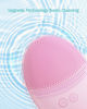 Picture of EZBASICS Facial Cleansing Brush Made with Ultra Hygienic Soft Silicone, Waterproof Sonic Vibrating Face Brush for Deep Cleansing, Gentle Massaging, Inductive Charging (Pink)1 Pack+5 Speed Settings