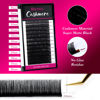 Picture of Cashmere Eyelash Extensions 0.03 CC Curl 14mm Single Tray Premium Individual Lash Extensions, Silk Volume & Classic Lashes Soft Matte Dark Professional Eyelashes Extension Salon Use(0.03-CC-14mm)
