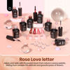 Picture of Beetles Pink Jelly Gel Nail Polish, 8Pcs Nude Brown Nails Sunset Rose Collection Gel Polish Nails Art Soak off Uv LED Manicure Gift Set Nail Trend Gift for Women