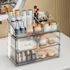 Picture of ZHIAI Stackable Cosmetic Organizer, Acrylic Cosmetic Organizer for Dresser, Vanity, Kitchen Cabinet, Bathroom, Under Sink, Home Organization and Storage (1 Top 3 Drawers)