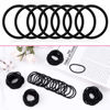 Picture of Anezus 200 Pcs Black Elastics Hair Ties Small Bulk Hair Ties Hair Bands (4mm)