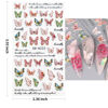 Picture of HAIIDOAK Colorful Butterfly Nail Art Stickers, Flower Nail Art Stickers 5D Embossed Decals for Women's Nail Design, Self-Adhesive Decoration