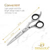 Picture of DEMAXA- 6.5 Inches Barber Scissors and Hair Scissors Professional -High Carbon Stainless Steel Hair Cutting Scissors with Smooth Serrated Edge Blades - Hair Trimming Scissors for Salon & Personal Use