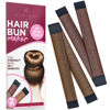 Picture of Women's Hair Bun Maker French Twist Hair Fold Wrap Snap by Andlane (1 Brown, 1 Light Brown)