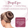 Picture of Women's Hair Bun Maker French Twist Hair Fold Wrap Snap by Andlane (1 Brown, 1 Light Brown)