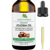 Picture of Jeune Naturelle Jojoba Oil Organic Cold Pressed - 100% Pure, Raw, Virgin, Undiluted, Unrefined - Ideal for Hair, for Skin, for Hair Growth, 2 oz