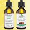 Picture of Jeune Naturelle Jojoba Oil Organic Cold Pressed - 100% Pure, Raw, Virgin, Undiluted, Unrefined - Ideal for Hair, for Skin, for Hair Growth, 2 oz