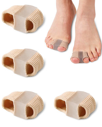 Picture of Golbylicc Bunion Toe Separators for Overlapping Toes Women Men, Gel Toe Spacers Bunion Corrector with 2 Loops for feet (4PC)