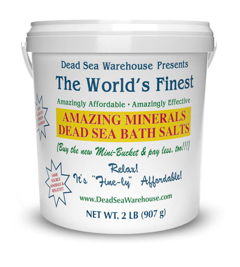 Picture of Dead Sea Warehouse - Amazing Minerals Dead Sea Bath Salts - 2 LBS - Highest Mineral Content - Natural Muscle Tension Relief