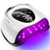 Picture of 220W UV LED Nail Lamp，UV Light for Nails Gel Polish with 57 Lamp Beads 4 Timer Setting & LCD Touch Display Screen, Auto Sensor, Professional Nail Light UV Nail Lamp for Gel Nails