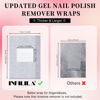 Picture of NXJ INFILILA Nail Foil - 300PCS Foil Nail Wraps Gel Nail Polish Remover Foil Wraps for Nails, Soak Off Gel Remover with Larger Cotton Pad for Removing Nail Polish at Home