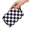 Picture of E-Tree Cute Small Pouch, Makeup Cosmetic Bag,Make up Bag for Purse,Toiletry Zipper Pouch,Tech Bag,Electronic Organizer Travel Case,Storage Pouches for Organization, Checkered