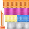 Picture of 100pcs Hair Curling Rods Set - Plastic Cold Wave Rollers for Natural, Long or Short Hair Styling - Women's DIY Hairdressing Tools in Orange, Purple, Gray, Blue, Yellow