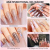 Picture of Makartt Solid Gel Builder,15ML Nail Extension Gel 3d Sculpting Gel for Nail Art UV Glue for Acrylic Nails Rhinestones Gel 4 in 1 Hard Gel Molding Gel for Nails Nail Lamp Required Misty Lilac