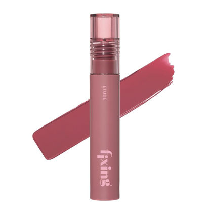 Picture of ETUDE Fixing Tint #15 Woody Pink | Long Lasting High Pigmented Liquid Lipstick | Waterproof Lightweight Matte Finish Lip Stain | Full Coverage | Korean Makeup, Kbeauty, Perfect for Gift