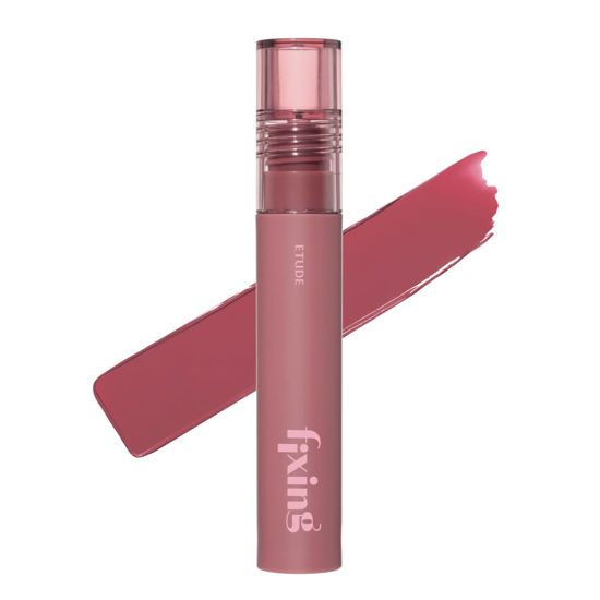 Picture of ETUDE Fixing Tint #15 Woody Pink | Long Lasting High Pigmented Liquid Lipstick | Waterproof Lightweight Matte Finish Lip Stain | Full Coverage | Korean Makeup, Kbeauty, Perfect for Gift