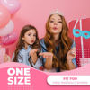 Picture of Papoopy Birthday Tiara Crown with Sash for Women, Headband Hair Accessories for Wedding Party Costume Rose