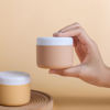 Picture of Kuangre Travel Containers for Toiletries, Silicone Cream Jars BPA Free, TSA Approved 3oz Travel Size Containers, Leak-proof Travel Essentials with Lid for Cosmetic Face Hand Body Cream (4 Pack)