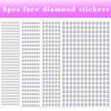 Picture of 1799pcs Self Adhesive Face Gems Stickers, Hair Gems Rhinestones Stickers, Bling Jewels for Makeup, Crafts, Home Decor Scrapbooking Embellishments, 4 Sizes 3mm/4mm/5mm/6mm(AB Rhinestones)
