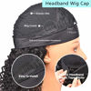Picture of XSY Headband Wig Human Hair Deep Wave Human Hair Wigs for Black Women 10A Curly Brazilian No Lace Front Wigs Natural Color Human Hair Headband Wigs 8 Inch