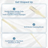 Picture of ZKENIRD 6 Pcs 2-in-1 Nasal Hair Cutter, Upgrade Double Sided Nose Hair Knife, 360° Nostril Hair Remover Tool, Nose Hair Trimmer for Men, Nasal Hair Cutter for Men Women, Soft Cleaning Brush (Cream)