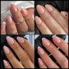 Picture of AddFavor 600pcs Short Almond Nail Tips, Soft Gel X Nail Tips Almond Short Clear Fake Nails Full Cover Acrylic Nail Tips for Extension Nail Manicure Salon Home DIY